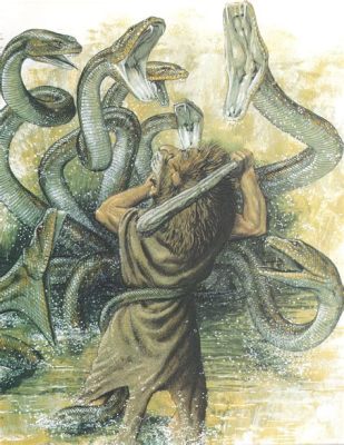  Heracles and the Hydra - Historia o Nieśmiertelnym Mieszkańcu Bagien i Bohaterze z Olimpu!