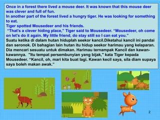  The Story of Sang Kancil! A Witty Mouse-Deer and Its Audacious Pranks!